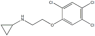 N-[2-(2,4,5-trichlorophenoxy)ethyl]cyclopropanamine 结构式