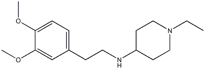 N-[2-(3,4-dimethoxyphenyl)ethyl]-1-ethylpiperidin-4-amine 结构式