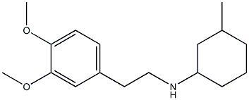 N-[2-(3,4-dimethoxyphenyl)ethyl]-3-methylcyclohexan-1-amine 结构式