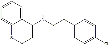 N-[2-(4-chlorophenyl)ethyl]-3,4-dihydro-2H-1-benzothiopyran-4-amine 结构式