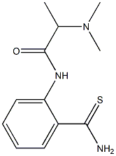 N-[2-(aminocarbonothioyl)phenyl]-2-(dimethylamino)propanamide 结构式