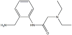 N-[2-(aminomethyl)phenyl]-2-(diethylamino)acetamide 结构式