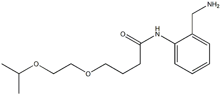 N-[2-(aminomethyl)phenyl]-4-[2-(propan-2-yloxy)ethoxy]butanamide 结构式