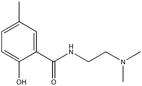 N-[2-(dimethylamino)ethyl]-2-hydroxy-5-methylbenzamide 结构式