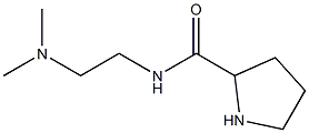 N-[2-(dimethylamino)ethyl]pyrrolidine-2-carboxamide 结构式
