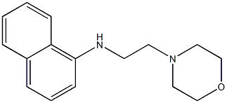 N-[2-(morpholin-4-yl)ethyl]naphthalen-1-amine 结构式