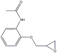 N-[2-(oxiran-2-ylmethoxy)phenyl]acetamide 结构式