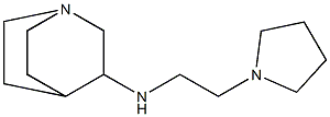 N-[2-(pyrrolidin-1-yl)ethyl]-1-azabicyclo[2.2.2]octan-3-amine 结构式