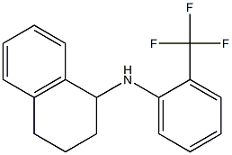 N-[2-(trifluoromethyl)phenyl]-1,2,3,4-tetrahydronaphthalen-1-amine 结构式