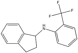 N-[2-(trifluoromethyl)phenyl]-2,3-dihydro-1H-inden-1-amine 结构式