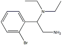 N-[2-amino-1-(2-bromophenyl)ethyl]-N,N-diethylamine 结构式