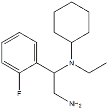 N-[2-amino-1-(2-fluorophenyl)ethyl]-N-ethylcyclohexanamine 结构式