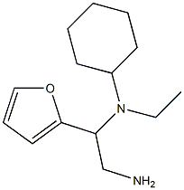 N-[2-amino-1-(2-furyl)ethyl]-N-cyclohexyl-N-ethylamine 结构式