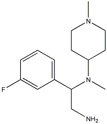 N-[2-amino-1-(3-fluorophenyl)ethyl]-N-methyl-N-(1-methylpiperidin-4-yl)amine 结构式