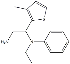 N-[2-amino-1-(3-methylthien-2-yl)ethyl]-N-ethyl-N-phenylamine 结构式