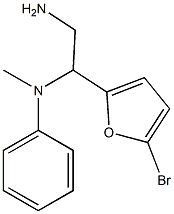 N-[2-amino-1-(5-bromo-2-furyl)ethyl]-N-methyl-N-phenylamine 结构式