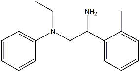 N-[2-amino-2-(2-methylphenyl)ethyl]-N-ethylaniline 结构式
