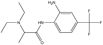 N-[2-amino-4-(trifluoromethyl)phenyl]-2-(diethylamino)propanamide 结构式