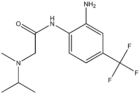 N-[2-amino-4-(trifluoromethyl)phenyl]-2-[isopropyl(methyl)amino]acetamide 结构式