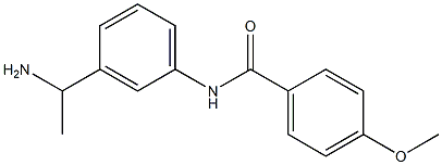 N-[3-(1-aminoethyl)phenyl]-4-methoxybenzamide 结构式