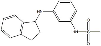 N-[3-(2,3-dihydro-1H-inden-1-ylamino)phenyl]methanesulfonamide 结构式