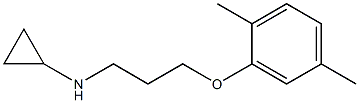 N-[3-(2,5-dimethylphenoxy)propyl]cyclopropanamine 结构式