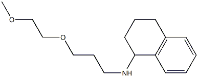 N-[3-(2-methoxyethoxy)propyl]-1,2,3,4-tetrahydronaphthalen-1-amine 结构式
