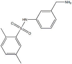 N-[3-(aminomethyl)phenyl]-2,5-dimethylbenzene-1-sulfonamide 结构式
