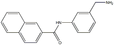 N-[3-(aminomethyl)phenyl]-2-naphthamide 结构式