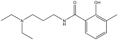 N-[3-(diethylamino)propyl]-2-hydroxy-3-methylbenzamide 结构式