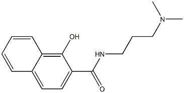 N-[3-(dimethylamino)propyl]-1-hydroxynaphthalene-2-carboxamide 结构式