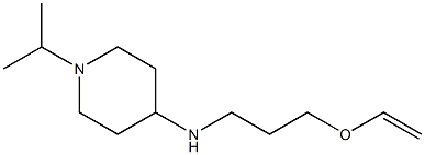 N-[3-(ethenyloxy)propyl]-1-(propan-2-yl)piperidin-4-amine 结构式