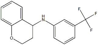 N-[3-(trifluoromethyl)phenyl]-3,4-dihydro-2H-1-benzopyran-4-amine 结构式