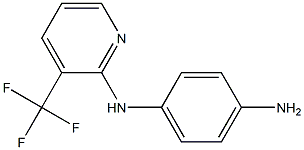 N-[3-(trifluoromethyl)pyridin-2-yl]benzene-1,4-diamine 结构式