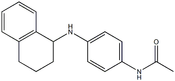 N-[4-(1,2,3,4-tetrahydronaphthalen-1-ylamino)phenyl]acetamide 结构式