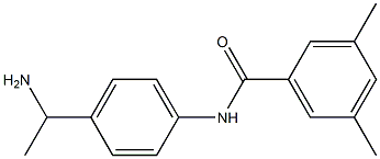 N-[4-(1-aminoethyl)phenyl]-3,5-dimethylbenzamide 结构式