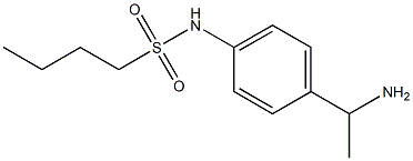 N-[4-(1-aminoethyl)phenyl]butane-1-sulfonamide 结构式