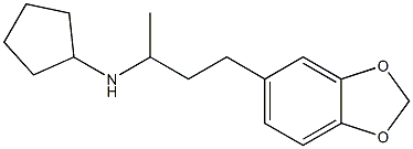 N-[4-(2H-1,3-benzodioxol-5-yl)butan-2-yl]cyclopentanamine 结构式