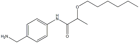 N-[4-(aminomethyl)phenyl]-2-(hexyloxy)propanamide 结构式