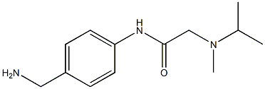 N-[4-(aminomethyl)phenyl]-2-[isopropyl(methyl)amino]acetamide 结构式