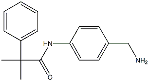 N-[4-(aminomethyl)phenyl]-2-methyl-2-phenylpropanamide 结构式
