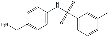 N-[4-(aminomethyl)phenyl]-3-methylbenzenesulfonamide 结构式