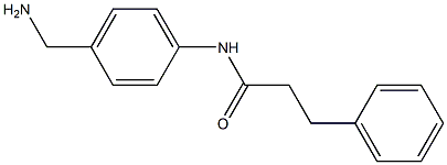 N-[4-(aminomethyl)phenyl]-3-phenylpropanamide 结构式