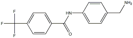 N-[4-(aminomethyl)phenyl]-4-(trifluoromethyl)benzamide 结构式