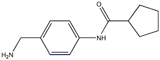 N-[4-(aminomethyl)phenyl]cyclopentanecarboxamide 结构式