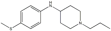 N-[4-(methylsulfanyl)phenyl]-1-propylpiperidin-4-amine 结构式