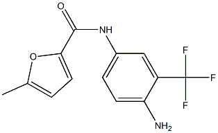 N-[4-amino-3-(trifluoromethyl)phenyl]-5-methylfuran-2-carboxamide 结构式