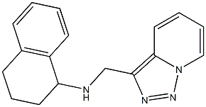 N-{[1,2,4]triazolo[3,4-a]pyridin-3-ylmethyl}-1,2,3,4-tetrahydronaphthalen-1-amine 结构式