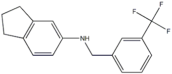 N-{[3-(trifluoromethyl)phenyl]methyl}-2,3-dihydro-1H-inden-5-amine 结构式