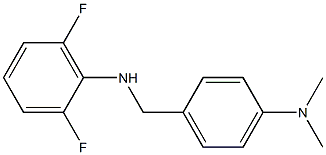 N-{[4-(dimethylamino)phenyl]methyl}-2,6-difluoroaniline 结构式